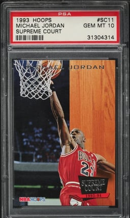 1993 Hoops Supreme Court Michael Jordan #SC11 PSA 10 GEM MINT