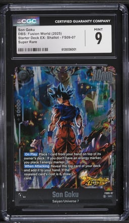 2025 Dragon Ball Super Fusion World Starter Deck EX Shallot SR Son Goku CGC 9 MINT