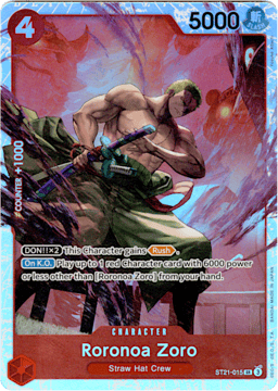 2025 Roronoa Zoro (foil) #15 EX Gear 5