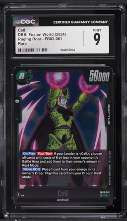 2024 Dragon Ball Super Fusion World Raging Roar Cell #FB03-061 CGC 9 MINT