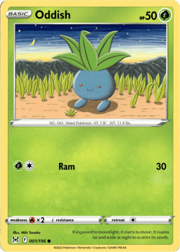 2022 Oddish #1 Lost Origin