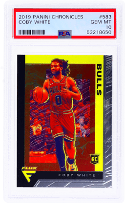 2019 Panini Chronicles Flux Coby White #583 PSA 10
