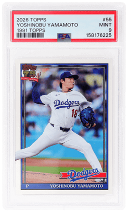2026 Topps '91 Yoshinobu Yamamoto #T91-55 PSA 9