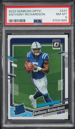 2023 Donruss Optic Anthony Richardson ROOKIE #247 PSA 8 NM-MT