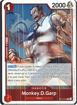 2025 Monkey.D.Garp (foil) #16 Carrying On His Will