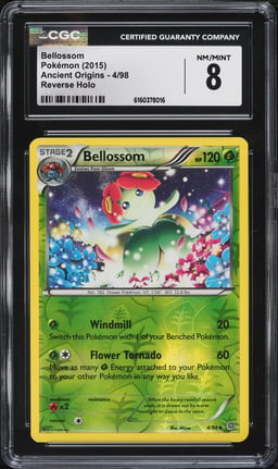 2015 Pokemon XY Ancient Origins Reverse Holo Bellossom #4 CGC 8 NM-MT