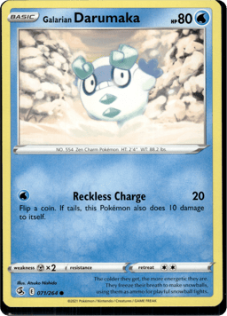 2021 Galarian Darumaka #71 Fusion Strike