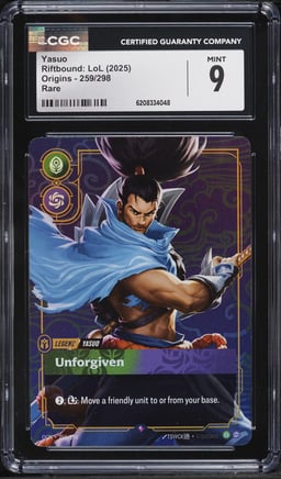 2025 Riftbound League Of Legends LoL Origins Yasuo #259 CGC 9 MINT