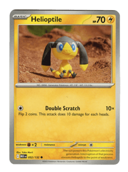 2025 Helioptile #52 Mega Evolution