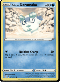 2021 Galarian Darumaka #71 Fusion Strike