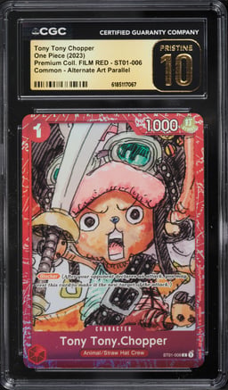 2023 One Piece Premium Collection FILM RED Tony Tony Chopper #ST01-006 CGC 10 PRISTINE