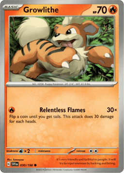 2023 Growlithe #30 Scarlet & Violet