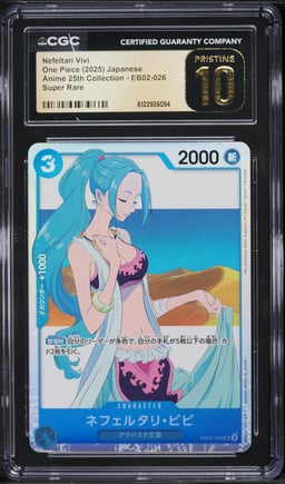 2025 One Piece Anime 25th Collection SR Nefeltari Vivi #EB02-026 CGC 10 PRISTINE