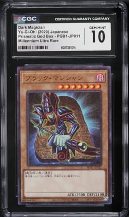 2020 Yu-Gi-Oh! Japanese Prismatic God Box Dark Magician #PGB1-JP011 CGC 10 GEM MINT
