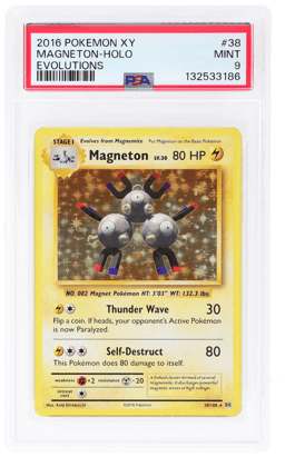 2016 Pokemon XY Evolutions Holo Magneton #38 PSA 9