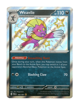 2024 Weavile #183 Paldean Fates