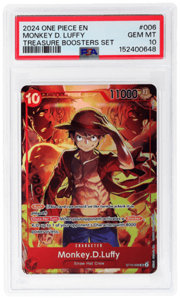 2024 One Piece Promo Treasure Booster Set Monkey D. Luffy #ST10006 PSA 10