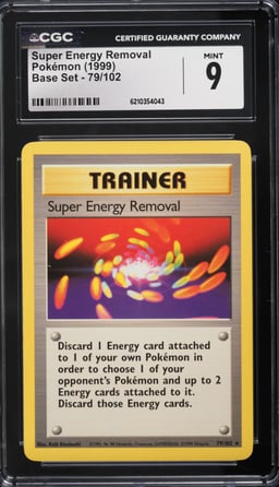 1999 Pokemon Base Set Super Energy Removal #79 CGC 9 MINT