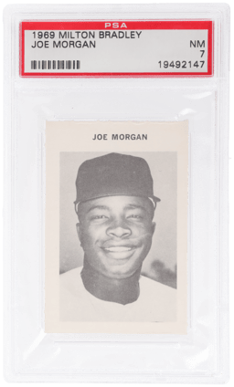 1969 Milton Bradley Joe Morgan PSA 7