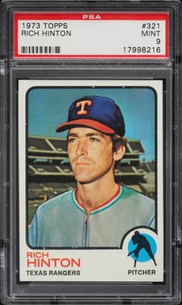 1973 Topps Rich Hinton #321 PSA 9 MINT