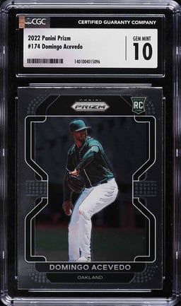 2022 Panini Prizm Domingo Acevedo ROOKIE #174 CGC 10 GEM MINT