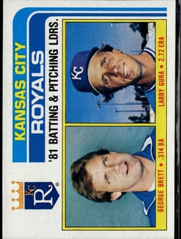 1982 Larry Gura #96 Baseball