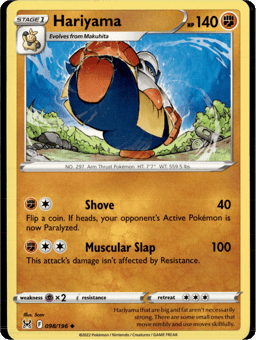 2022 Hariyama #98 Lost Origin