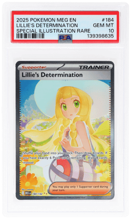2025 Pokemon Mega Evolution Special Illustration Rare Lillie's Determination #184 PSA 10