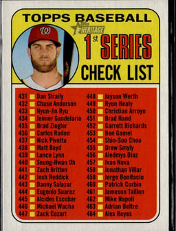 2018 Bryce Harper #399 Topps Heritage