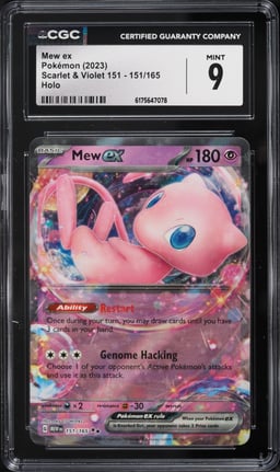 2023 Pokemon Scarlet & Violet 151 Holo Mew Ex #151 CGC 9 MINT