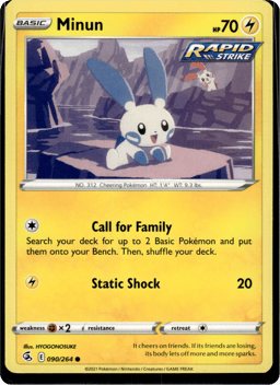 2021 Minun #90 Fusion Strike