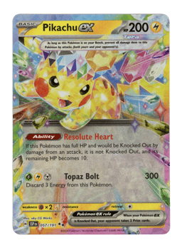 2024 Pikachu ex #57 Surging Sparks