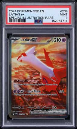 2024 Pokemon Scarlet & Violet Surging Sparks SIR Latias ex #239 PSA 9 MINT