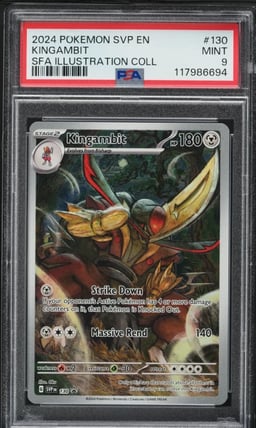 2024 Pokemon SV Black Star Promo Illustration Collection Kingambit #130 PSA 9