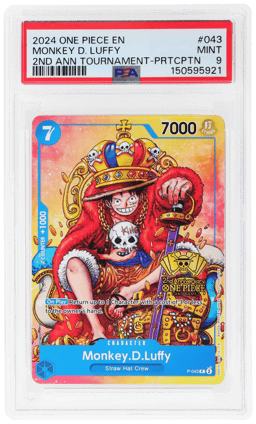 2024 One Piece Tournament Promo 2nd Anniversary Participant Monkey D. Luffy #P-043 PSA 9