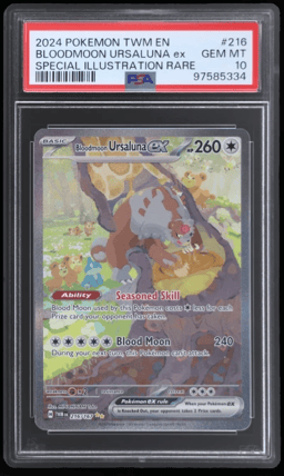 2024 Pokemon Twilight Masquerade Special Illustration Rare Bloodmoon Ursaluna Ex #216 PSA 10