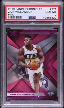 2019 Panini Chronicles XR Pink Zion Williamson ROOKIE #271 PSA 10 GEM MINT