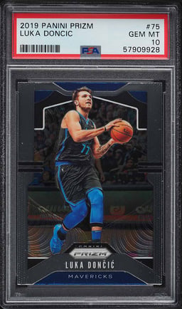 2019 Panini Prizm Luka Doncic #75 PSA 10 GEM MINT
