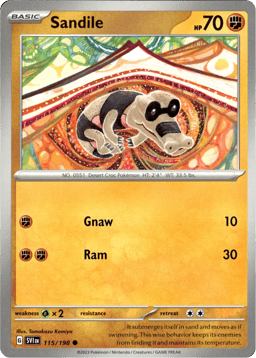 2023 Sandile #115 Scarlet & Violet