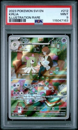 2023 POKEMON SVI EN-SCARLET & VIOLET ILLUSTRATION RARE #212 KIRLIA PSA 9