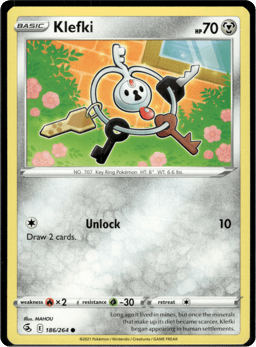 2021 Klefki #186 Fusion Strike