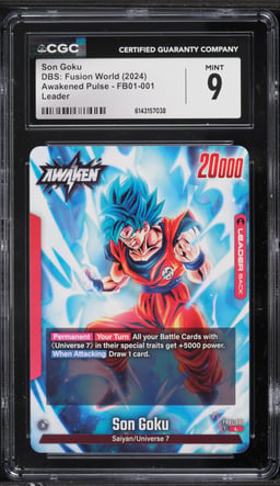 2024 Dragon Ball Super Fusion World Awakened Pulse Leader Son Goku CGC 9 MINT