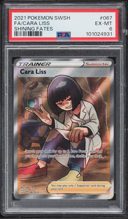 2021 Pokemon Sword & Shield Shining Fates Full Art Cara Liss #67 PSA 6 EXMT
