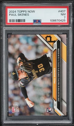 2024 Topps Now Paul Skenes ROOKIE #407 PSA 7 NRMT