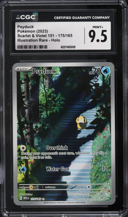 2023 Pokemon Scarlet & Violet 151 IR Psyduck #175 CGC 9.5 MINT+