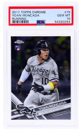 2017 Topps Chrome Yoan Moncada #75A PSA 10