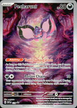 2023 Pecharunt #129 Scarlet & Violet Black Star Promos