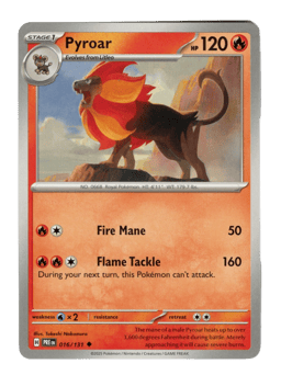 2025 Pyroar #16 Prismatic Evolutions