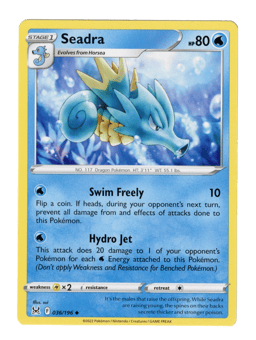 2022 Seadra #36 Lost Origin