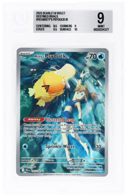 2025 Pokemon Scarlet and Violet Destined Rivals Illustration Rare Misty's Psyduck #193 BGS 9